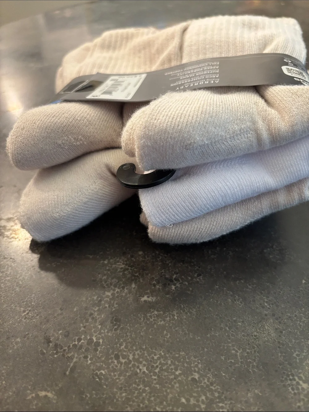 Adidas Aeroready Cushioned Crew Socks – Men's 5 Pair Pack – White/Beige/Alumina
